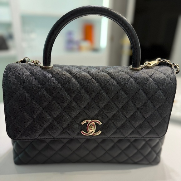 Large Flap Bag with Top Handle - Picture 1 of 15